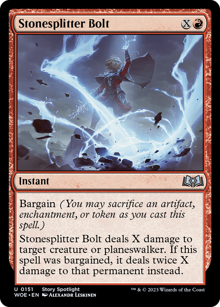 Stonesplitter Bolt [Wilds of Eldraine] | North Game Den