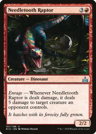 Needletooth Raptor [Rivals of Ixalan] | North Game Den