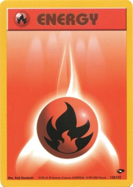 Fire Energy (128/132) [Gym Challenge Unlimited] | North Game Den