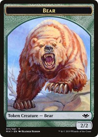 Bear // Spirit Double-Sided Token [Modern Horizons Tokens] | North Game Den