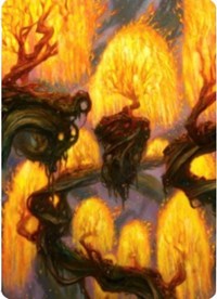 Grove of the Burnwillows Art Card [Zendikar Rising Art Series] | North Game Den