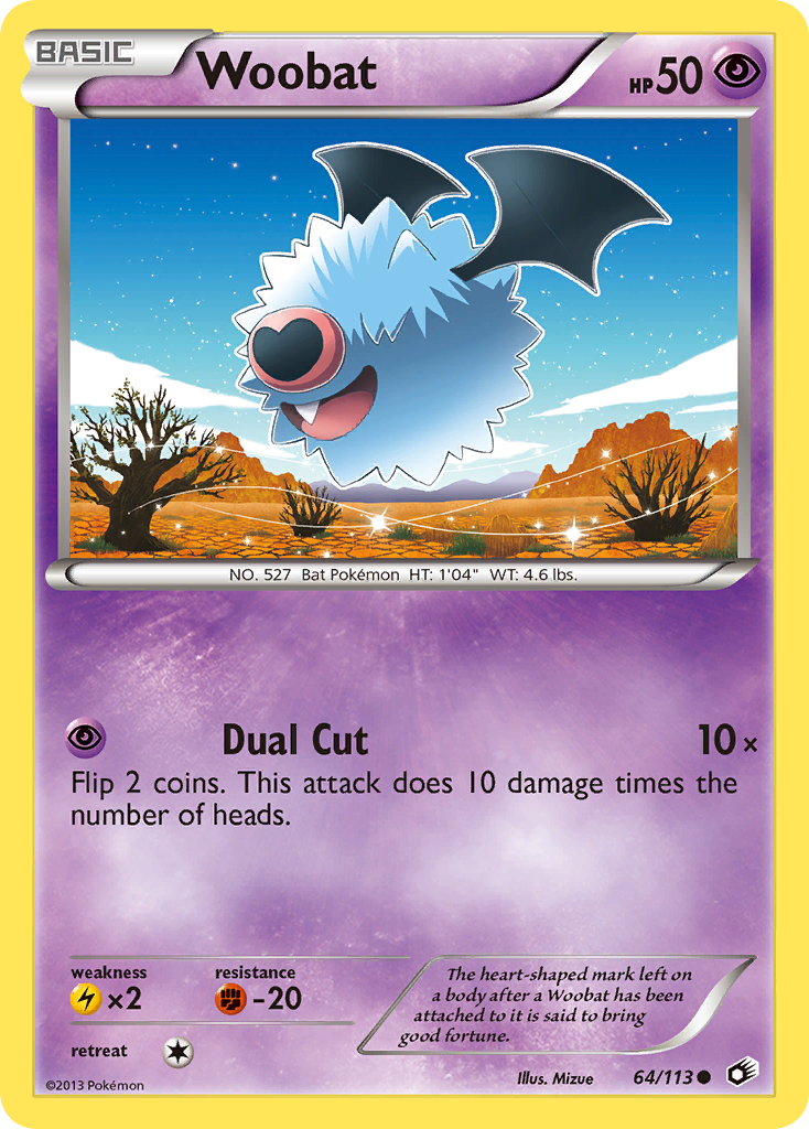 Woobat (64/113) [Black & White: Legendary Treasures] | North Game Den