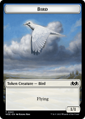 Bird // Food (0012) Double-Sided Token [Wilds of Eldraine Tokens] | North Game Den