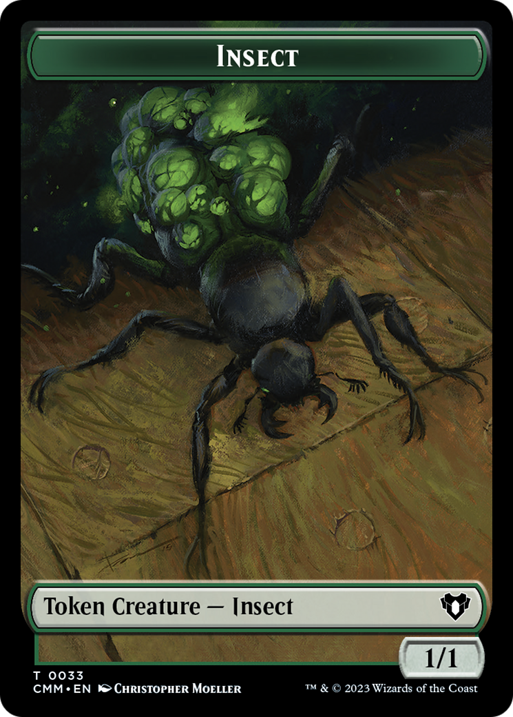 Insect Token [Commander Masters Tokens] | North Game Den