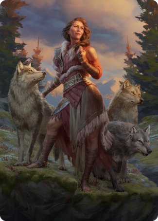 Arlinn, the Pack's Hope 1 Art Card [Innistrad: Midnight Hunt Art Series] | North Game Den