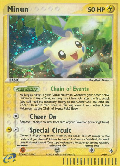 Minun (7/97) [EX: Dragon] | North Game Den