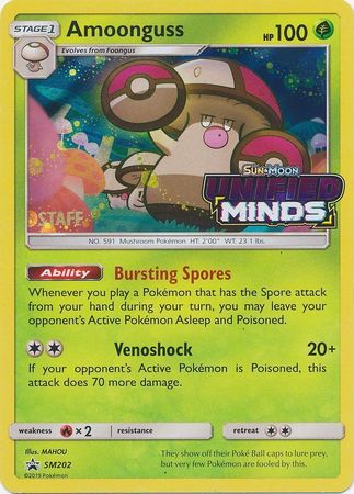 Amoonguss (SM202) (Staff Prerelease Promo) [Sun & Moon: Black Star Promos] | North Game Den