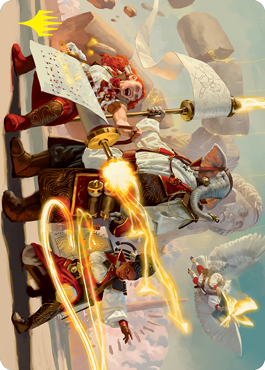 Lorehold Command Art Card (Gold-Stamped Signature) [Strixhaven: School of Mages Art Series] | North Game Den