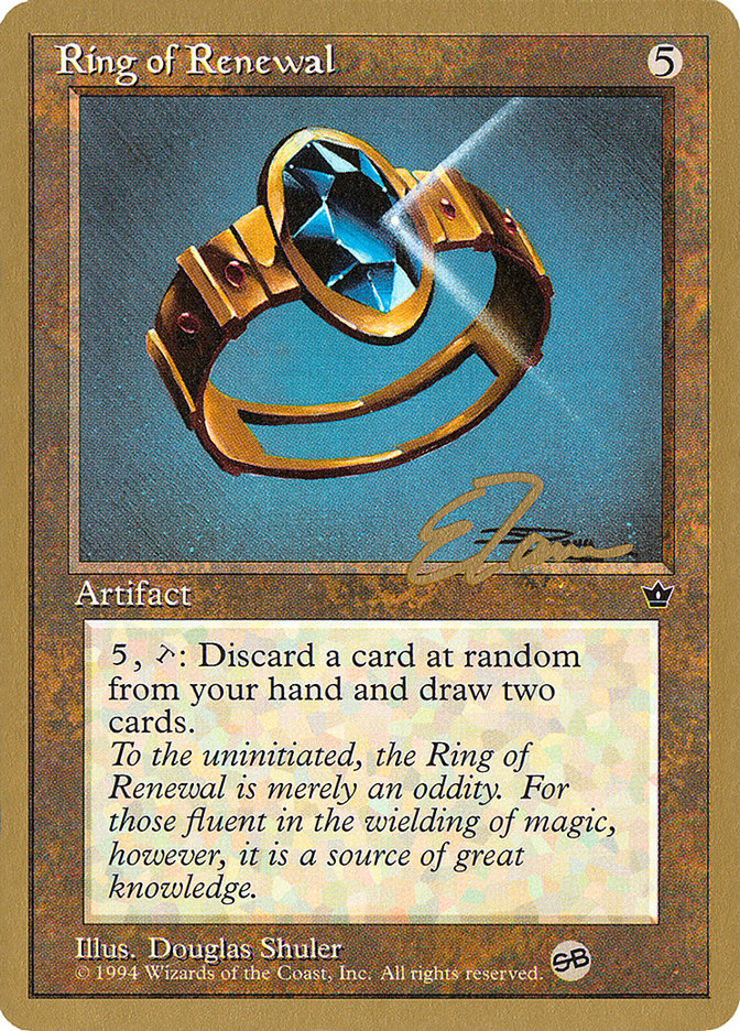 Ring of Renewal (Eric Tam) (SB) [Pro Tour Collector Set] | North Game Den