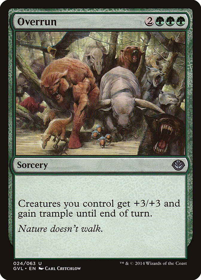 Overrun (Garruk vs. Liliana) [Duel Decks Anthology] | North Game Den