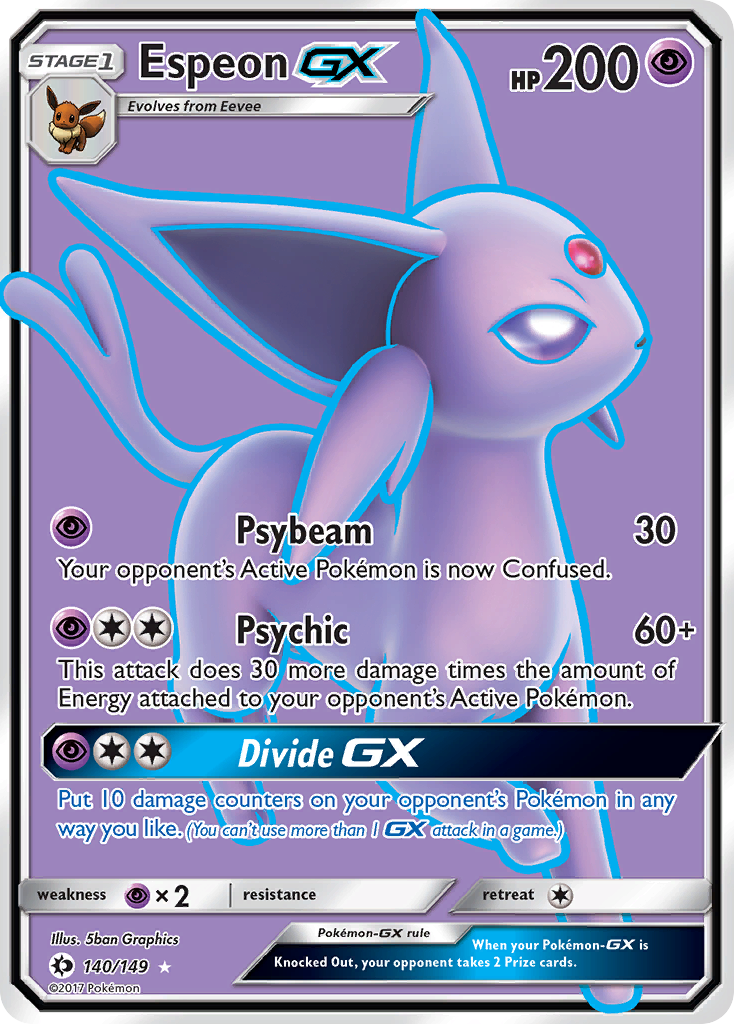 Espeon GX (140/149) [Sun & Moon: Base Set] | North Game Den