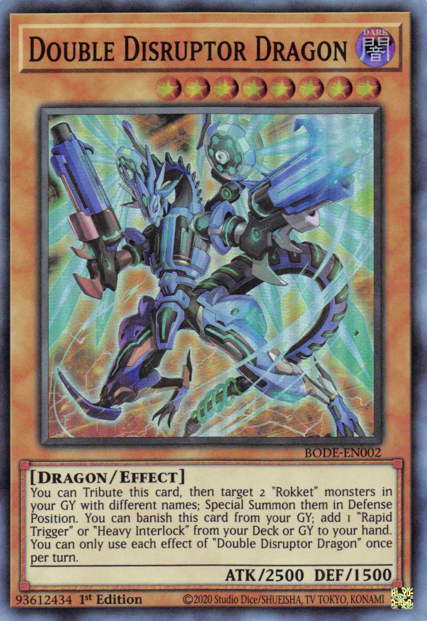 Double Disrupter Dragon [BODE-EN002] Super Rare | North Game Den