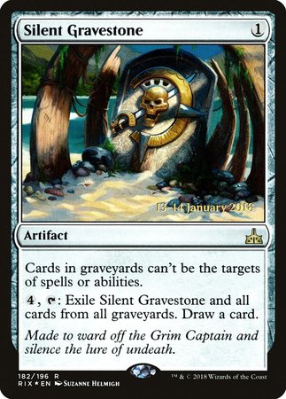 Silent Gravestone [Rivals of Ixalan Promos] | North Game Den