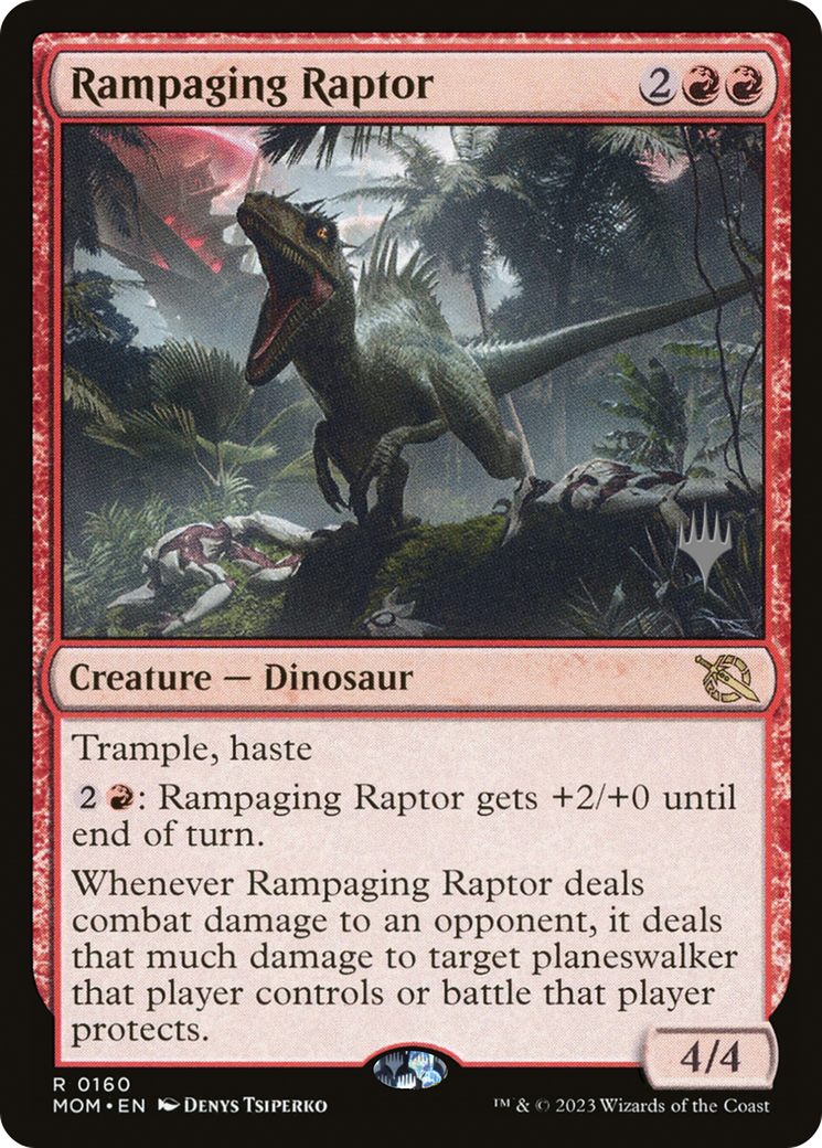 Rampaging Raptor (Promo Pack) [March of the Machine Promos] | North Game Den