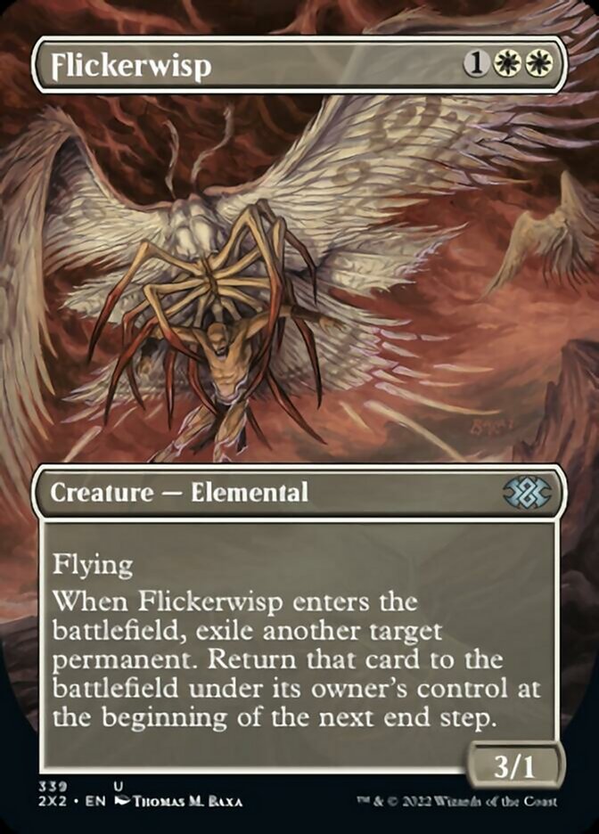 Flickerwisp (Borderless Alternate Art) [Double Masters 2022] | North Game Den