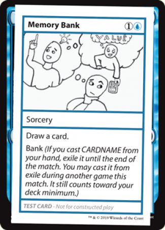 Memory Bank (2021 Edition) [Mystery Booster Playtest Cards] | North Game Den