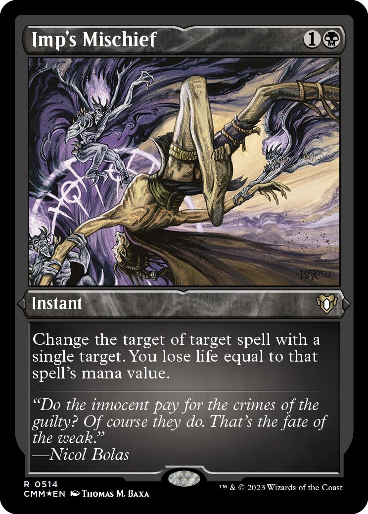 Imp's Mischief (Foil Etched) [Commander Masters] | North Game Den