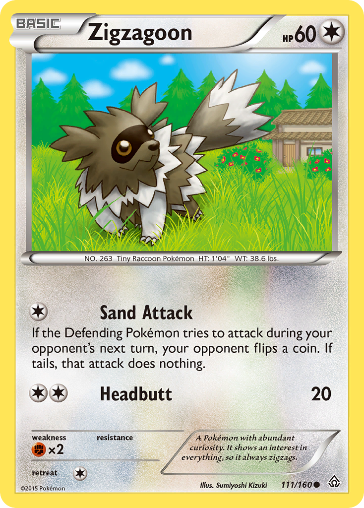 Zigzagoon (111/160) [XY: Primal Clash] | North Game Den