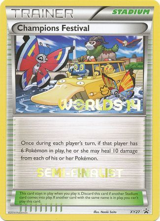 Champions Festival (XY27) (2014 Semi Finalist) [XY: Black Star Promos] | North Game Den