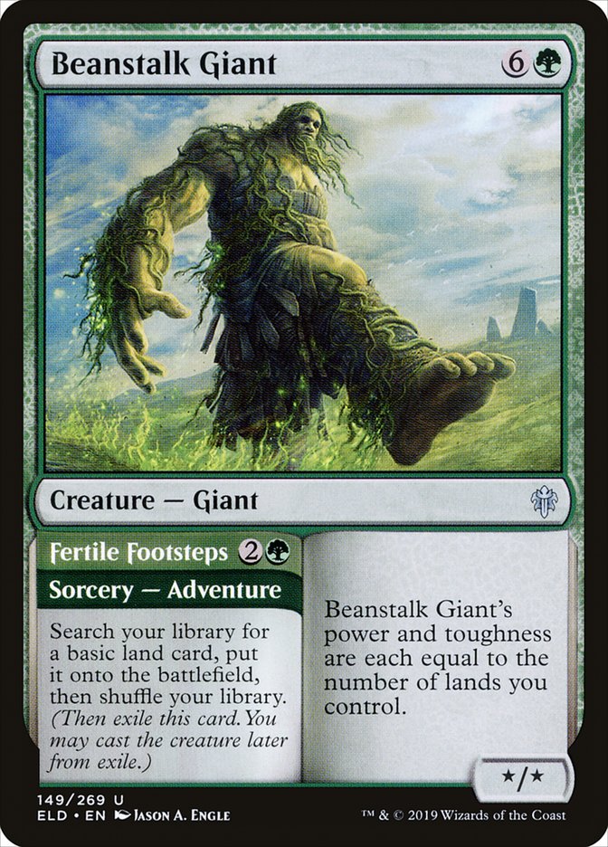 Beanstalk Giant // Fertile Footsteps [Throne of Eldraine] | North Game Den