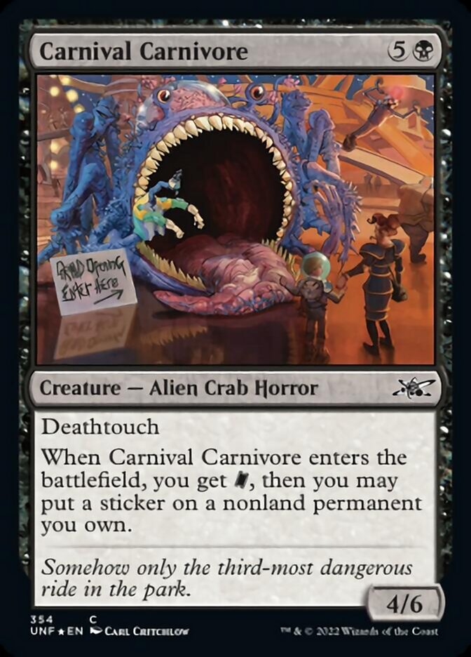 Carnival Carnivore (Galaxy Foil) [Unfinity] | North Game Den