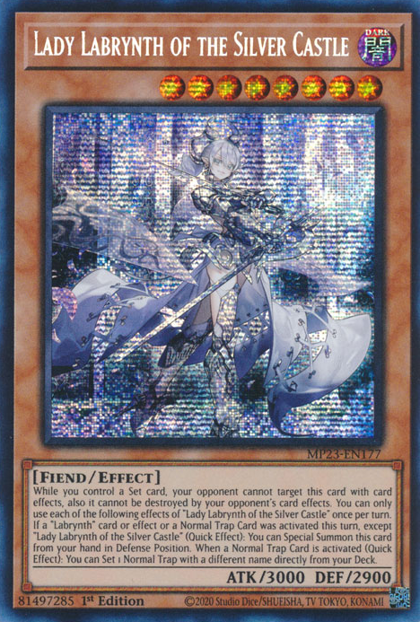 Lady Labrynth of the Silver Castle [MP23-EN177] Prismatic Secret Rare | North Game Den