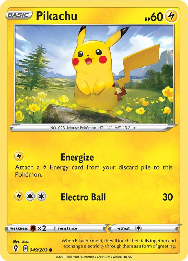 Pikachu (049/203) [Sword & Shield: Evolving Skies] | North Game Den