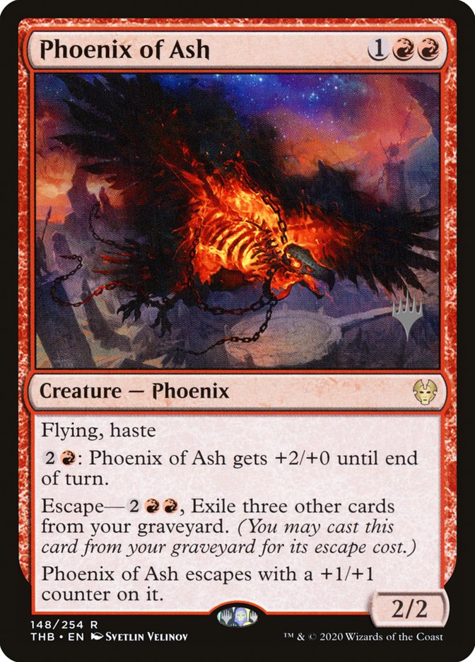 Phoenix of Ash (Promo Pack) [Theros Beyond Death Promos] | North Game Den