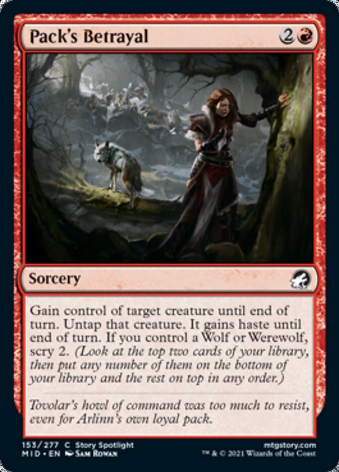 Pack's Betrayal [Innistrad: Midnight Hunt] | North Game Den