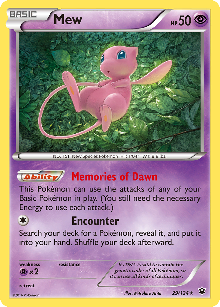 Mew (29/124) [XY: Fates Collide] | North Game Den