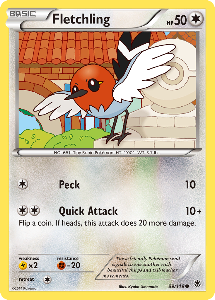 Fletchling (89/119) [XY: Phantom Forces] | North Game Den