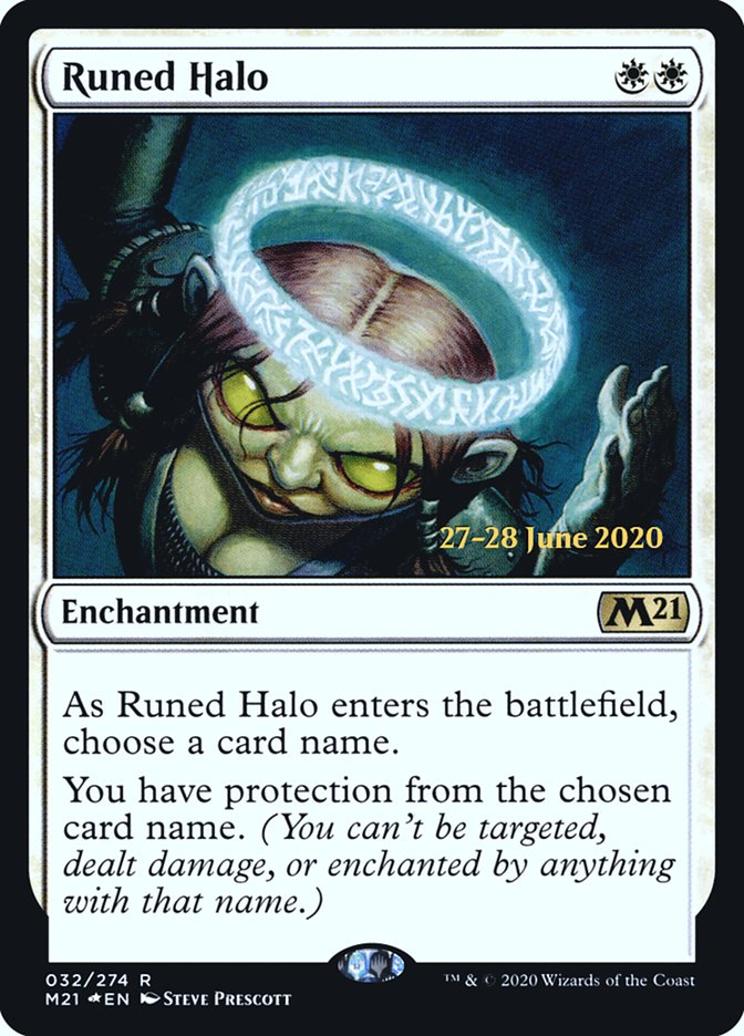 Runed Halo  [Core Set 2021 Prerelease Promos] | North Game Den