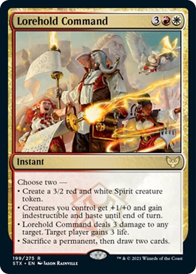 Lorehold Command (Promo Pack) [Strixhaven: School of Mages Promos] | North Game Den