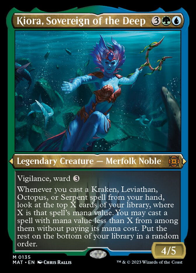 Kiora, Sovereign of the Deep (Foil Etched) [March of the Machine: The Aftermath] | North Game Den