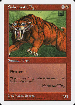 Sabretooth Tiger [Fifth Edition] | North Game Den