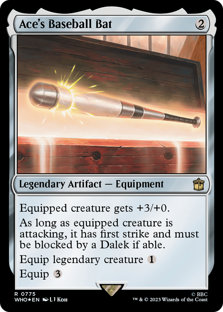 Ace's Baseball Bat (Surge Foil) [Doctor Who] | North Game Den