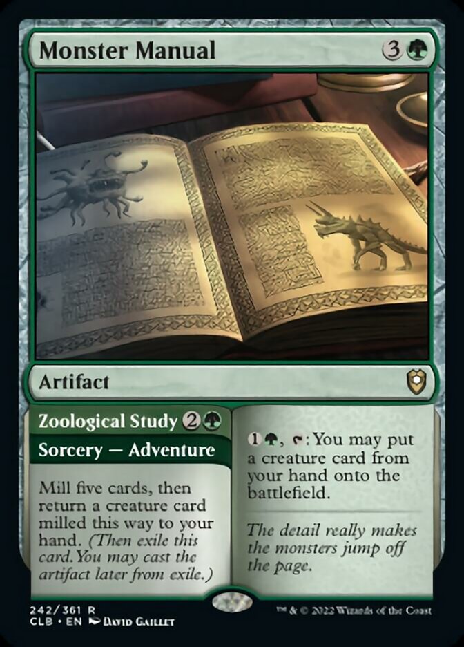 Monster Manual // Zoological Study [Commander Legends: Battle for Baldur's Gate] | North Game Den