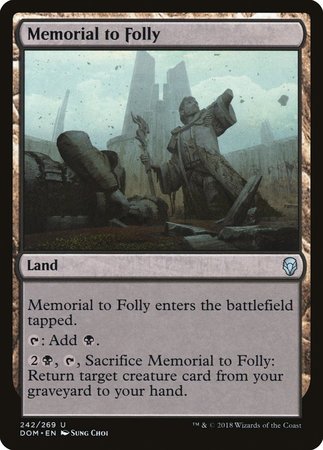 Memorial to Folly [Dominaria] | North Game Den