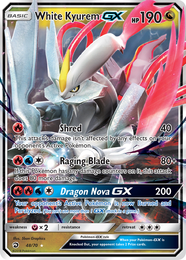 White Kyurem GX (48/70) [Sun & Moon: Dragon Majesty] | North Game Den