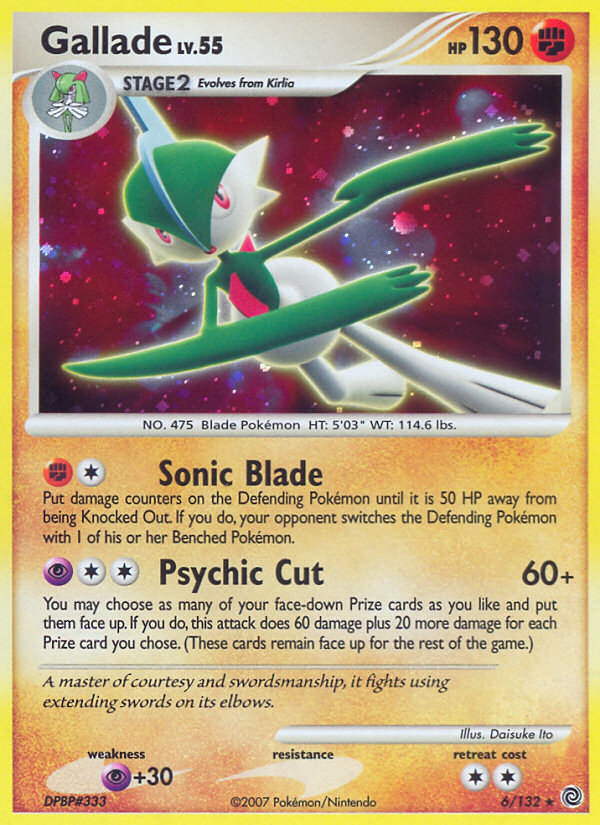 Gallade (6/132) [Diamond & Pearl: Secret Wonders] | North Game Den