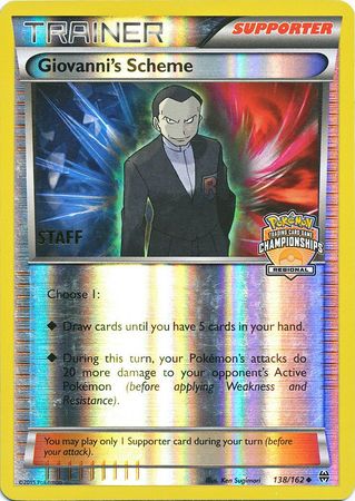 Giovanni's Scheme (138/162) (Championship Promo Staff) [XY: BREAKthrough] | North Game Den