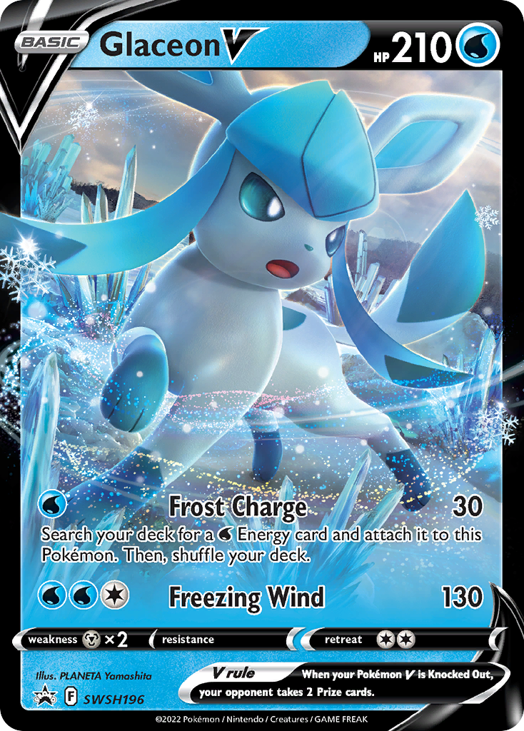 Glaceon V (SWSH196) [Sword & Shield: Black Star Promos] | North Game Den