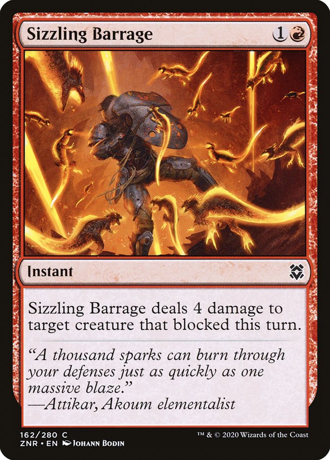 Sizzling Barrage [Zendikar Rising] | North Game Den