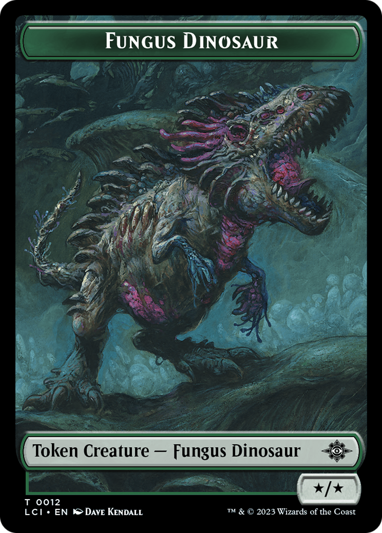 Fungus Dinosaur // Skeleton Pirate Double-Sided Token [The Lost Caverns of Ixalan Tokens] | North Game Den