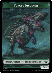 Fungus Dinosaur // Gnome Soldier Double-Sided Token [The Lost Caverns of Ixalan Tokens] | North Game Den