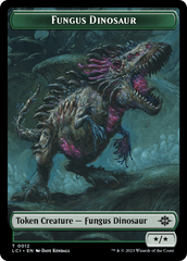 Fungus Dinosaur // Vampire Demon Double-Sided Token [The Lost Caverns of Ixalan Tokens] | North Game Den