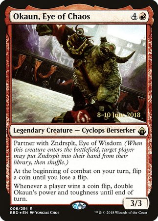 Okaun, Eye of Chaos [Battlebond Promos] | North Game Den