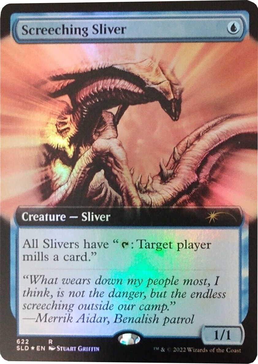 Screeching Sliver (Extended Art) [Secret Lair Drop Promos] | North Game Den