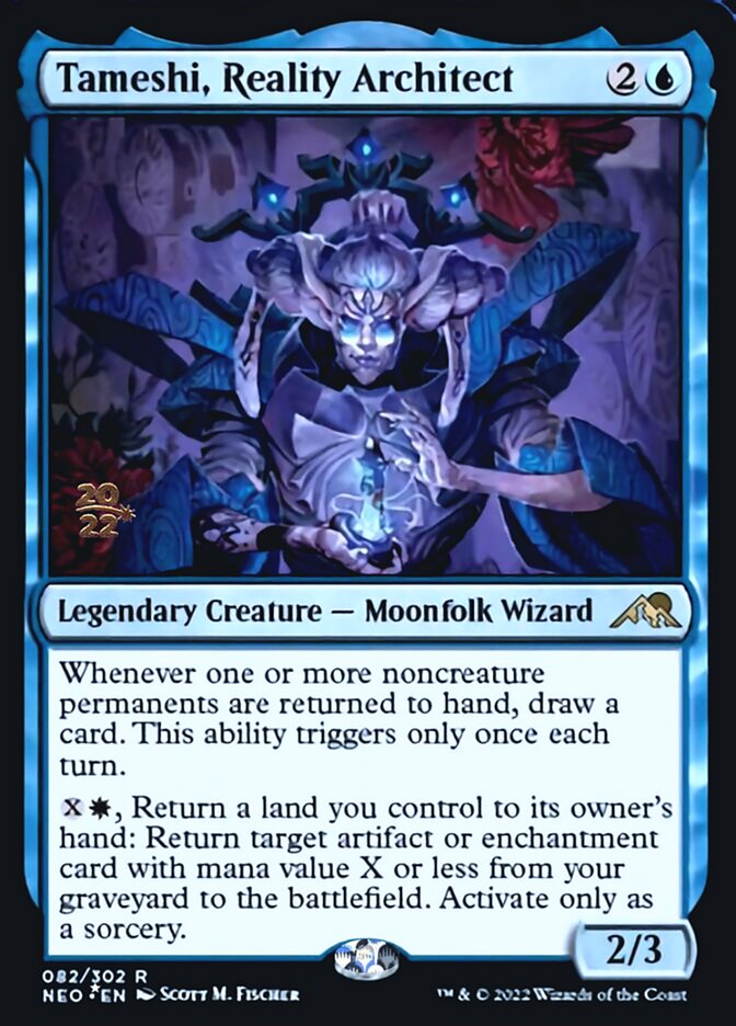 Tameshi, Reality Architect [Kamigawa: Neon Dynasty Prerelease Promos] | North Game Den