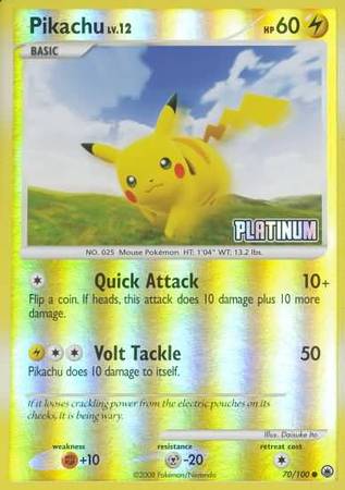 Pikachu (70/100) [Burger King Promos: 2009 Collection] | North Game Den